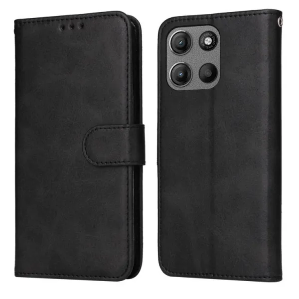 SMOOTH Peňaženkové puzdro pre Motorola Moto G15 / G15 Power / G17 / G17 Power čierny
