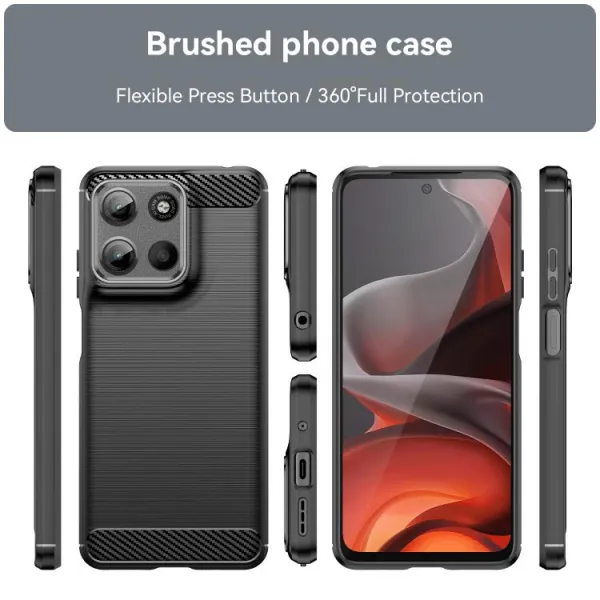 FLEXI TPU Ochranný kryt Motorola Moto G15 / G15 Power / G17 / G17 Power čierny