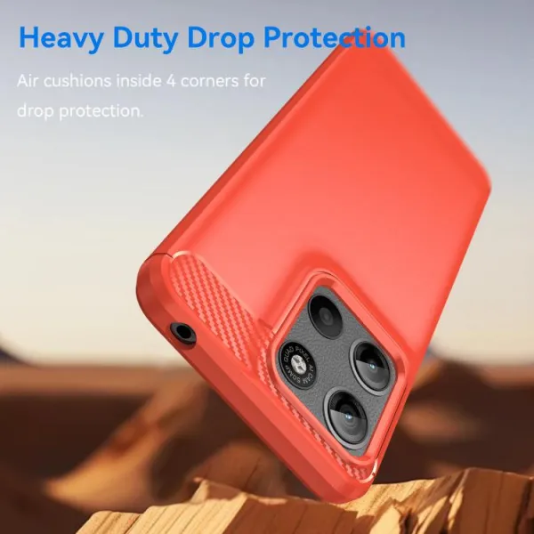 FLEXI TPU Ochranný kryt Motorola Moto G15 / G15 Power / G17 / G17 Power červený