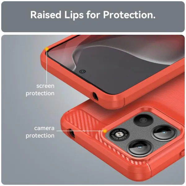 FLEXI TPU Ochranný kryt Motorola Moto G15 / G15 Power / G17 / G17 Power červený