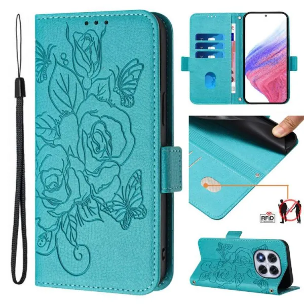 ART MEADOW Peňaženkový obal pre Xiaomi Redmi Note 14 Pro svetlomodrý