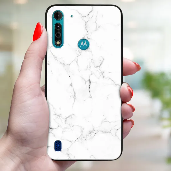 MY ART Ochranný kryt pre Motorola Moto G8 Power Lite WHITE MARBLE (144)