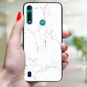 MY ART Ochranný kryt pre Motorola Moto G8 Power Lite WHITE MARBLE (144)