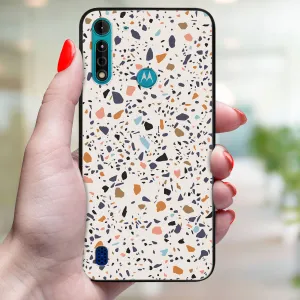 MY ART Ochranný kryt pre Motorola Moto G8 Power Lite BEIGE TERRAZZO (162)