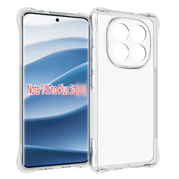 AIRBAG Extra odolný kryt Xiaomi Redmi Note 14 Pro+ 5G priehľadný