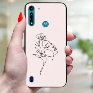 MY ART Ochranný kryt pre Motorola Moto G8 Power Lite ROSE GIRL (198)