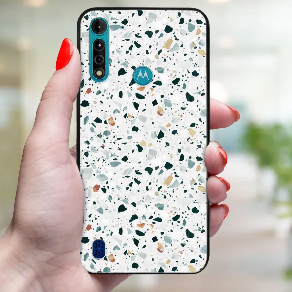 MY ART Ochranný kryt pre Motorola Moto G8 Power Lite GREY TERRAZZO (163)