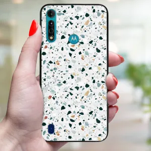 MY ART Ochranný kryt pre Motorola Moto G8 Power Lite GREY TERRAZZO (163)