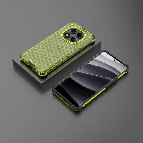 HONEYCOMB Ochranný kryt Xiaomi Redmi Note 14 Pro zelený