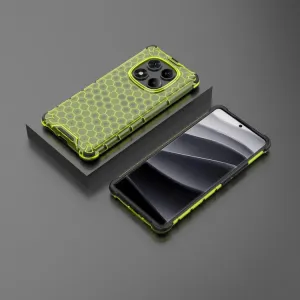 HONEYCOMB Ochranný kryt Xiaomi Redmi Note 14 Pro zelený
