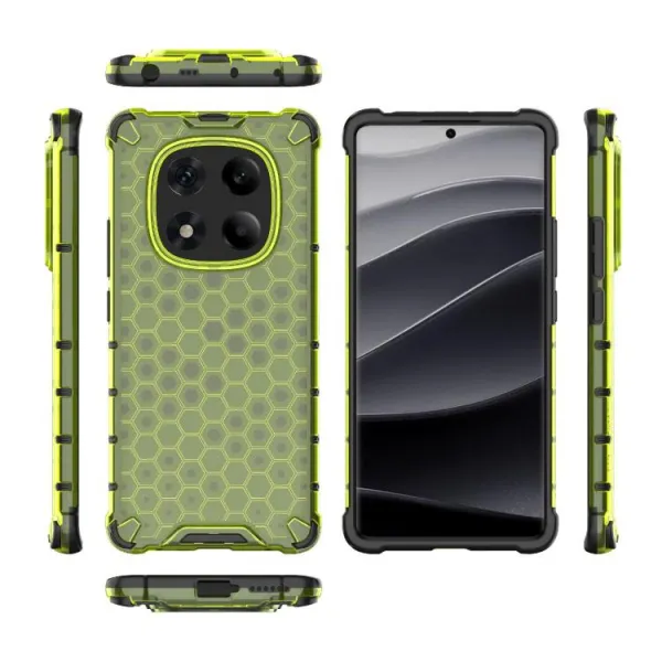 HONEYCOMB Ochranný kryt Xiaomi Redmi Note 14 Pro zelený
