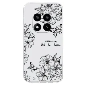 ART TPU Ochranný kryt pre Xiaomi Redmi Note 14 Pro+ 5G BUTTERFLY FLOWER