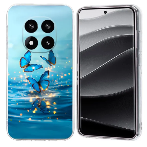 ART TPU Ochranný kryt pre Xiaomi Redmi Note 14 Pro 5G BLUE BUTTERFLIES