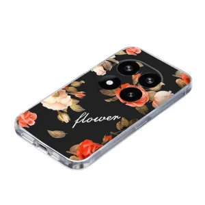 ART TPU Ochranný kryt pre Xiaomi Redmi Note 14 Pro+ 5G FLOWERS ON BLACK