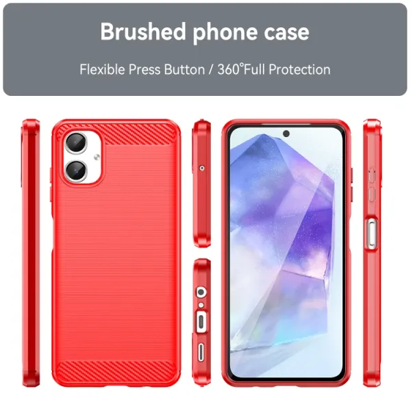 FLEXI TPU Ochranný kryt pre Samsung Galaxy A06 červený