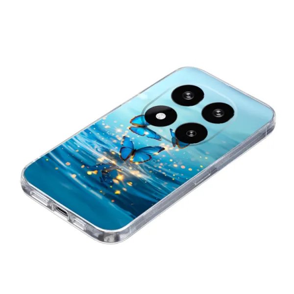 ART TPU Ochranný kryt pre Xiaomi Redmi Note 14 Pro 5G BLUE BUTTERFLIES