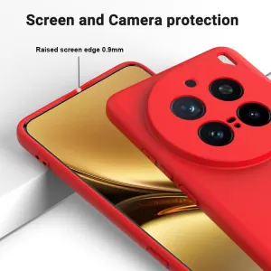 RUBBER Ochranný kryt pre Vivo X200 Pro 5G červený