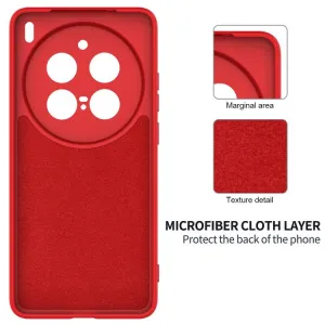 RUBBER Ochranný kryt pre Vivo X200 Pro 5G červený