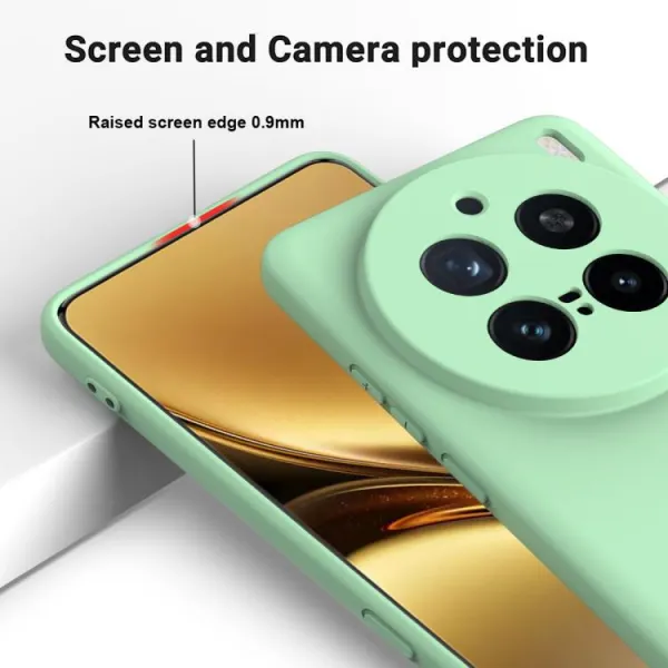 RUBBER Ochranný kryt pre Vivo X200 Pro 5G zelený