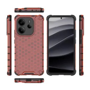 HONEYCOMB Ochranný kryt Xiaomi Redmi Note 14 červený