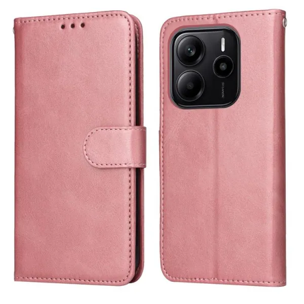 SMOOTH Peňaženkové puzdro pre Xiaomi Redmi Note 14 ružové