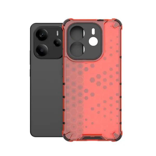 HONEYCOMB Ochranný kryt Xiaomi Redmi Note 14 červený