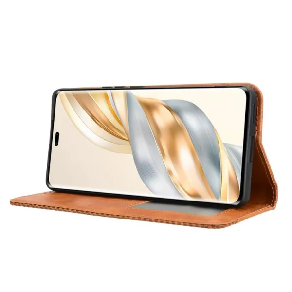 BUSINESS Peňaženkový kryt pre Honor Magic7 Lite 5G hnedý