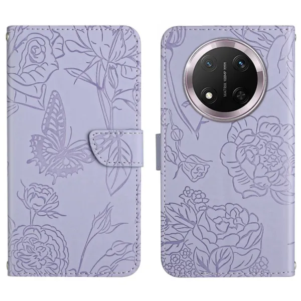 ART BLOSSOM Peňaženkový obal pre Honor Magic7 Lite 5G fialový
