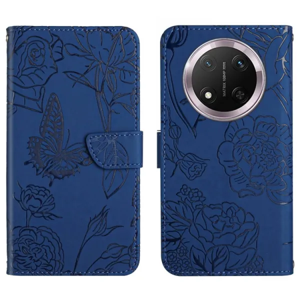 ART BLOSSOM Peňaženkový obal pre Honor Magic7 Lite 5G modrý