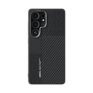 ABEEL RELIEF Ochranný kryt pre Samsung Galaxy S25 Ultra 5G CARBON BLACK