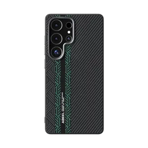 ABEEL RELIEF Ochranný kryt pre Samsung Galaxy S25 Ultra 5G BLACK GREEN