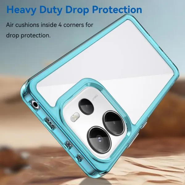 CRYSTAL Ochranný kryt pre Xiaomi Redmi Note 14 tyrkysový