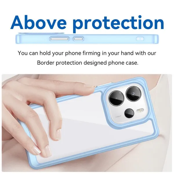 CRYSTAL Ochranný kryt pre Xiaomi Redmi Note 14 modrý