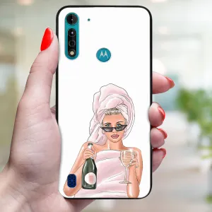MY ART Ochranný kryt pre Motorola Moto G8 Power Lite CHAMPAGNE (134)