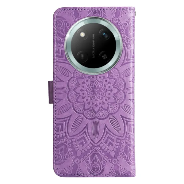 ART MANDALA Peňaženkový obal pre Honor Magic7 Lite 5G fialový