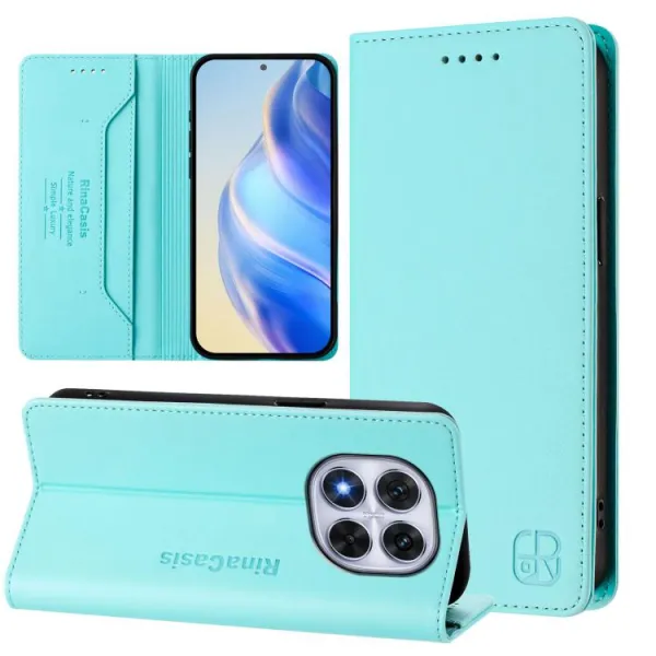 RINA Zaklápacie puzdro pre Xiaomi Redmi Note 14 Pro mentolové