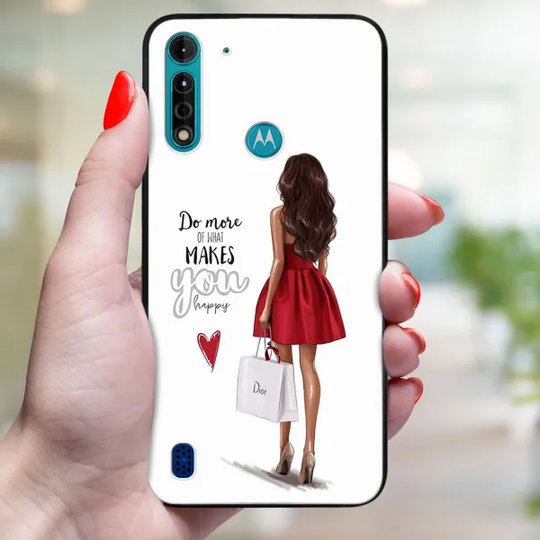 MY ART Ochranný kryt pre Motorola Moto G8 Power Lite RED DRESS (137)