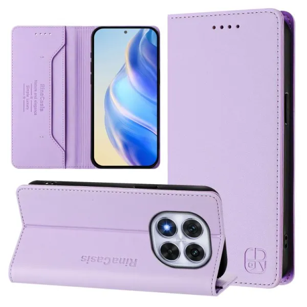 RINA Zaklápacie puzdro pre Xiaomi Redmi Note 14 Pro fialové
