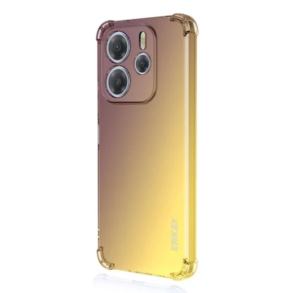 ENKAY GRADIENT Ochranný kryt pre Xiaomi Redmi Note 14 PURPLE YELLOW