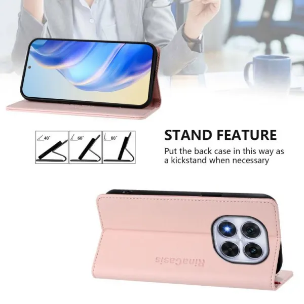 RINA Zaklápacie puzdro pre Xiaomi Redmi Note 14 Pro ružové
