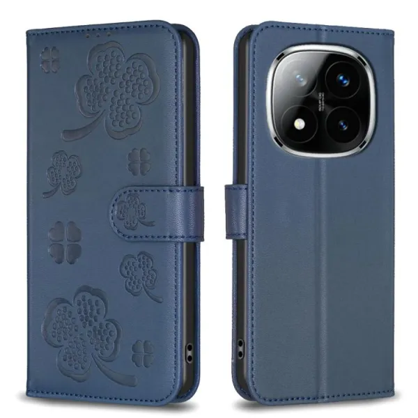 ART CLOVER Peňaženkový obal pre Xiaomi Redmi Note 14 Pro modrý