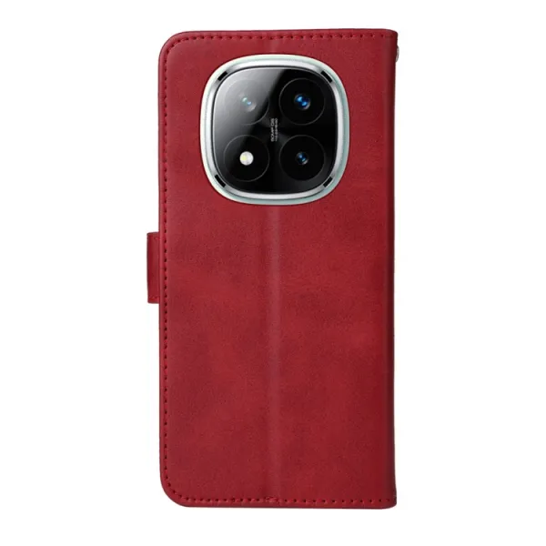 SMOOTH Peňaženkové puzdro pre Xiaomi Redmi Note 14 Pro 5G / Redmi Note 14 Pro+ 5G červené