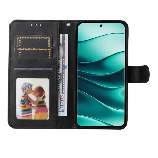 SMOOTH Peňaženkové puzdro pre Xiaomi Redmi Note 14 Pro 5G / Redmi Note 14 Pro+ 5G čierne