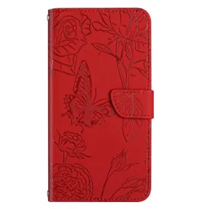 ART BLOSSOM Peňaženkový obal pre Xiaomi Redmi Note 14 Pro červený