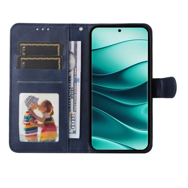 SMOOTH Peňaženkové puzdro pre Xiaomi Redmi Note 14 Pro 5G / Redmi Note 14 Pro+ 5G modré