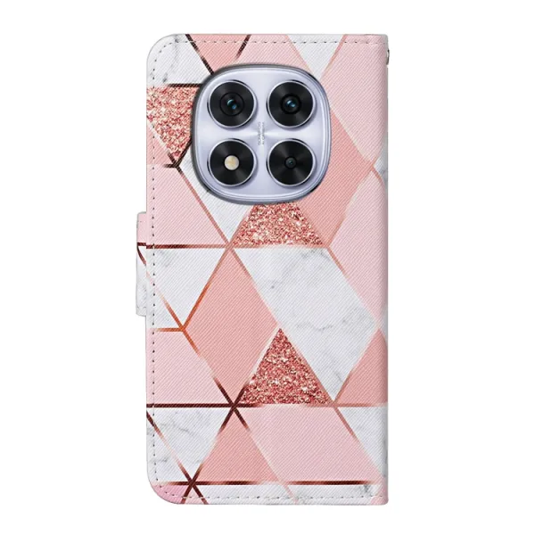 ART Peňaženkový kryt pre Xiaomi Redmi Note 14 Pro 5G PINK MARBLE