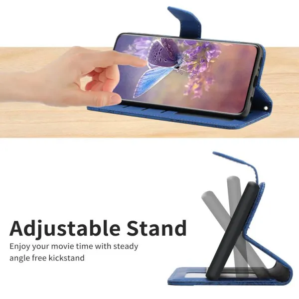 ART BLOSSOM Peňaženkový obal pre Xiaomi Redmi Note 14 Pro modrý