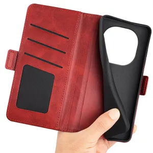 SIDE Peňaženkové puzdro pre Xiaomi Redmi Note 14 Pro 5G červené
