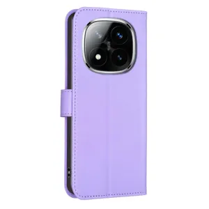 ART CLOVER Peňaženkový obal pre Xiaomi Redmi Note 14 Pro fialový
