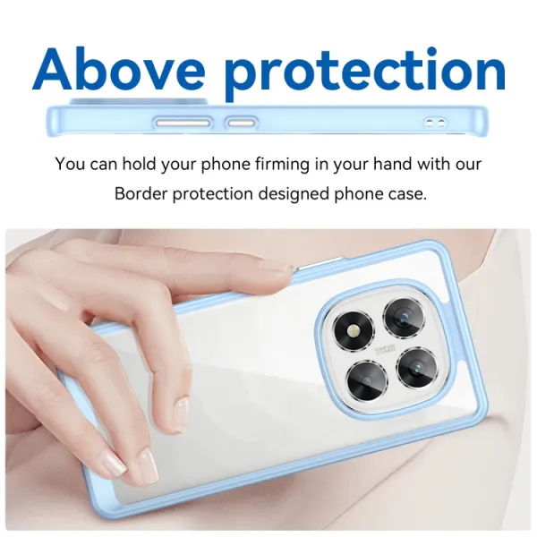 CRYSTAL Ochranný kryt pre Xiaomi Redmi Note 14 Pro 5G modrý